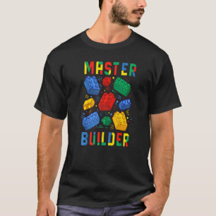 Brick Builder  Blocks Master Builder T-Shirt