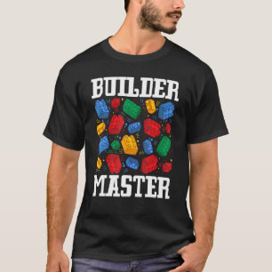 Brick Builder  Blocks Master Builder T-Shirt