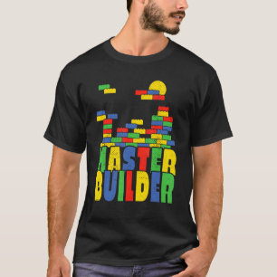 Brick Builder Blocks Master Builder T-Shirt