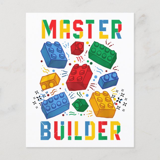 Brick Builder Funny Blocks Building Master Builder (Front)