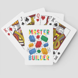 Brick Builder Funny Blocks Building Master Builder Playing Cards