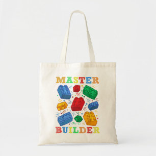 Brick Builder Funny Blocks Master Builder  Tote Bag