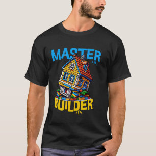 Brick builder master builder of legos funny crooke T-Shirt
