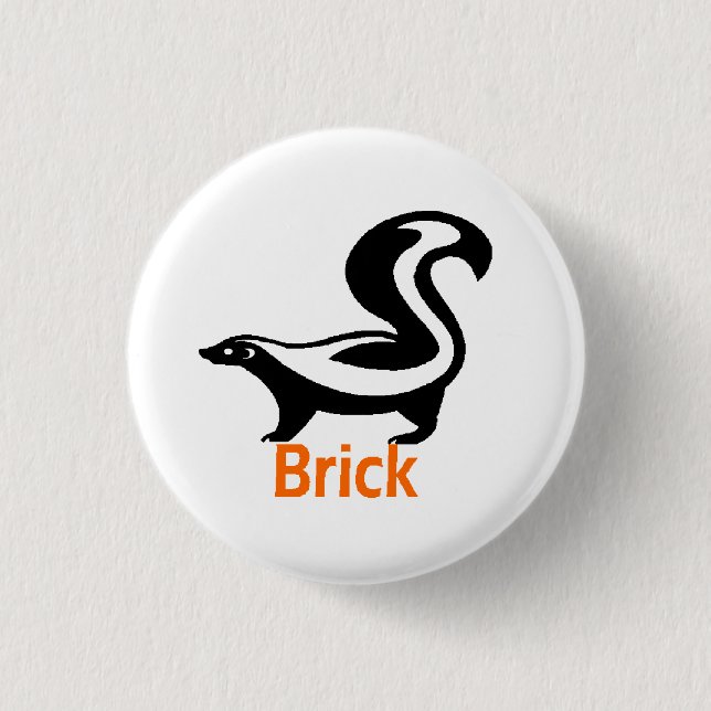 Brick Butten 3 Cm Round Badge (Front)