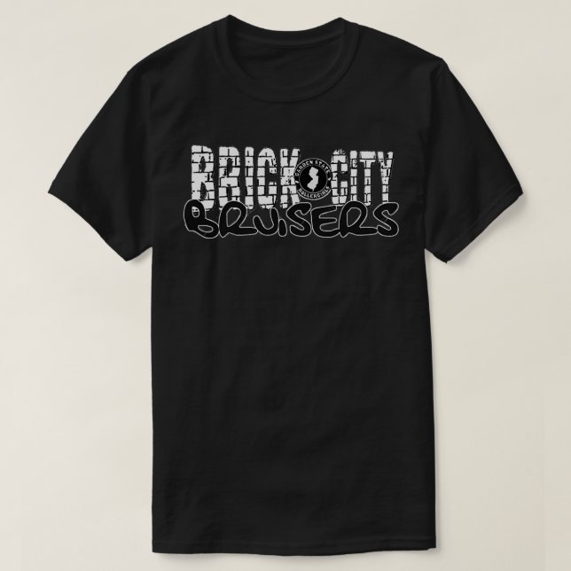 Brick City Bruisers White Logo T-Shirt (Design Front)