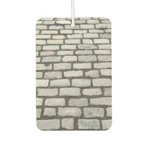 Brick Cobblestone Street Pathway Nature Photograph Car Air Freshener