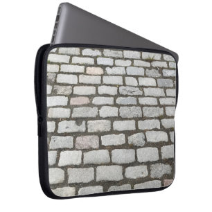 Brick Cobblestone Street Pathway Nature Photograph Laptop Sleeve