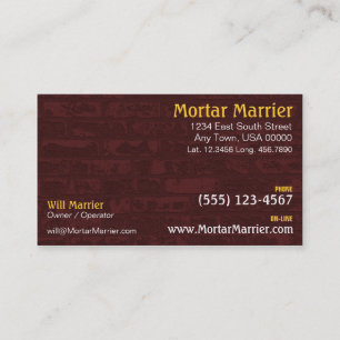 Brick Construction Business Card