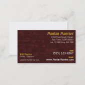 Brick Construction Business Card (Front/Back)