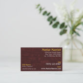 Brick Construction Business Card (Standing Front)