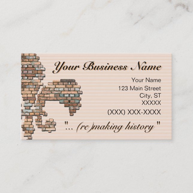 "brick fleur de lis" business card (Front)