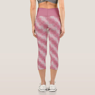 brick flower capri leggings
