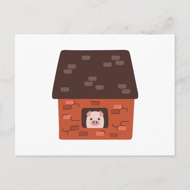 Brick House Pig Postcard (Front)