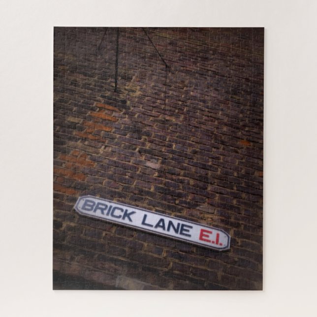 Brick Lane - London Street Sign - 16x20 - 520 pc Jigsaw Puzzle (Vertical)