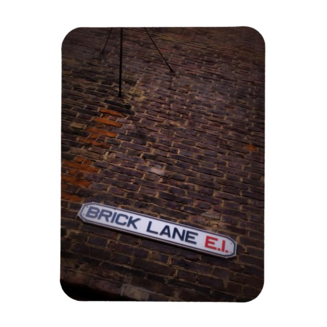 Brick Lane - Street Sign - London - Magnet (Vertical)