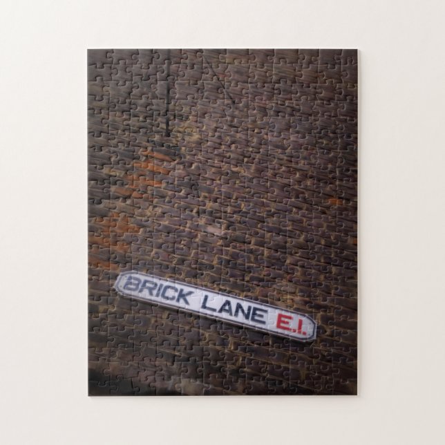 Brick Lane - Street Sign - London - Puzzle (Vertical)