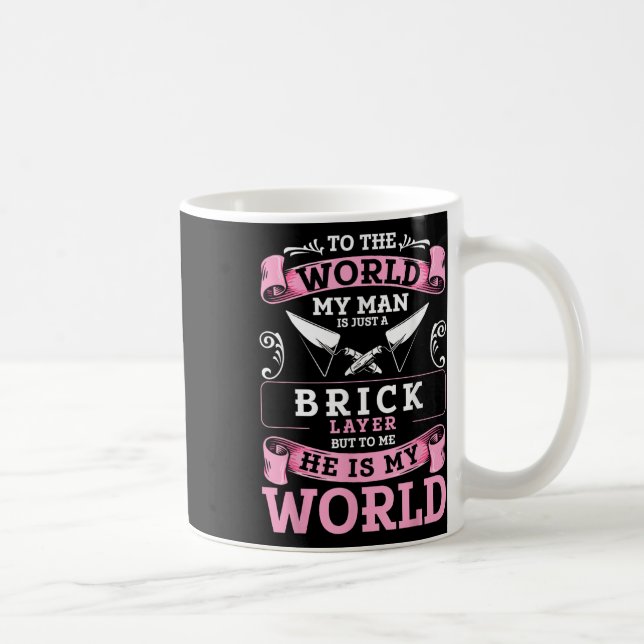 Brick Layer Union Bricklayer Girlfriend Bricklayer Coffee Mug (Right)