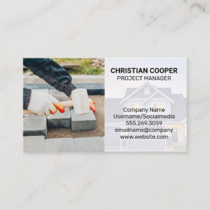 Brick Layer   Walk Way Business Card