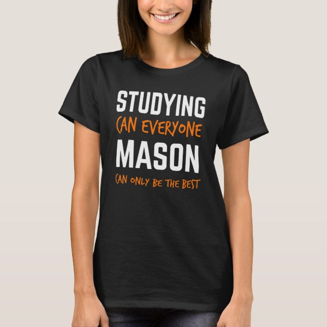 Brick Mason Work Worker Craftsman T-Shirt (Front)