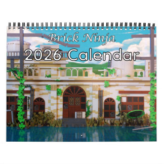 Brick Ninja 2026 Calendar