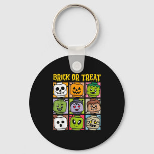 Brick Or Treat Halloween Master Builder Blocks Bui Key Ring