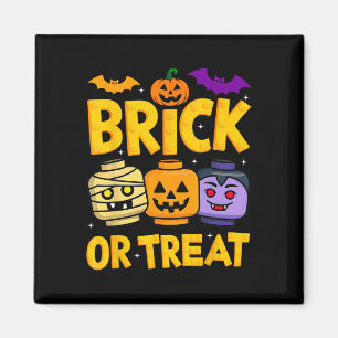 Brick Or Treat Halloween Master Builder Blocks Bui Magnet