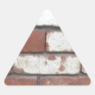 Brick pattern triangle sticker
