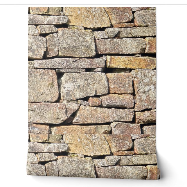 brick pattern wall paper (Unrolling)