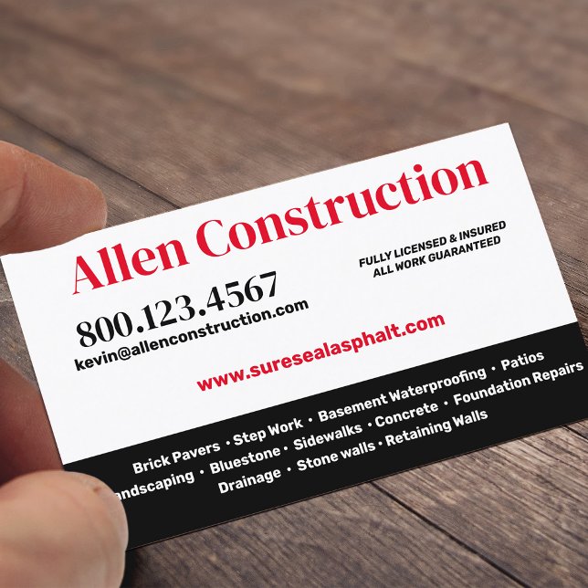 Brick Pavers Driveway & Patios Business Card (Creator Uploaded)