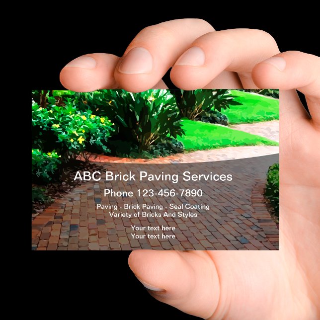 Brick Paving And Remodeling Business Card (Creator Uploaded)