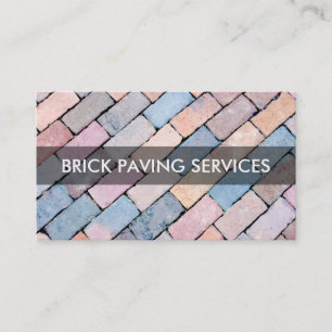 Brick Paving Business Cards