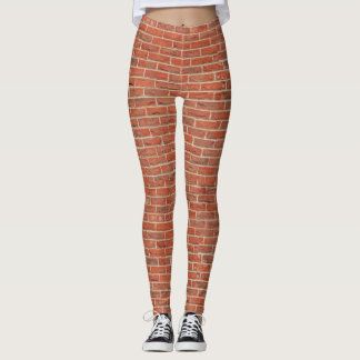 brick print leggings