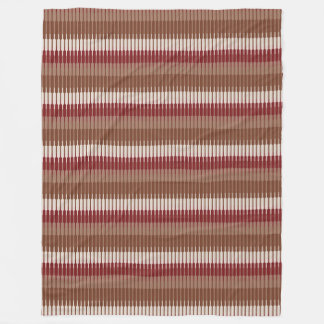 Brick Red Fleece Blanket – Retro Modern Look