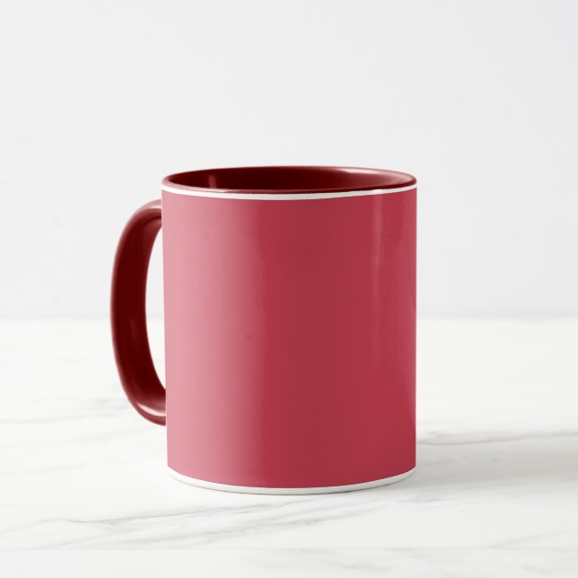 Brick red (solid colour)  mug (Front Left)