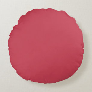 Brick red (solid colour) round cushion