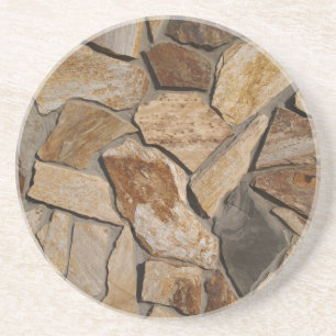 Brick, Rock, Stone Series---Flat Stone Coaster