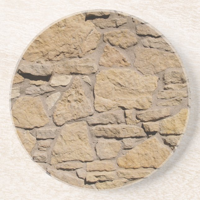 Brick, Rock, Stone Series---Light Stone Coaster (Front)