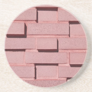 Brick, Rock, Stone Series---Pink Brick Coaster