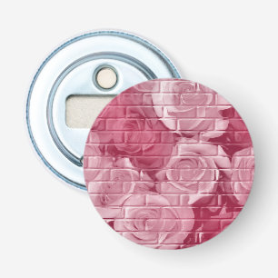 Brick Roses 14 Mauve-Round Bottle Opener