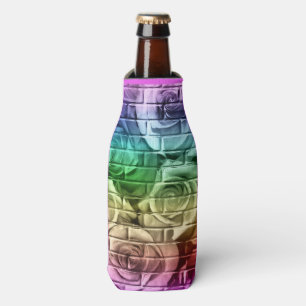 Brick Roses-16-Rainbow-Drink Bottle Cooler-Koozie Bottle Cooler