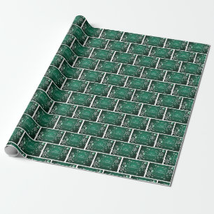 Brick Snowflake Wrapping Paper
