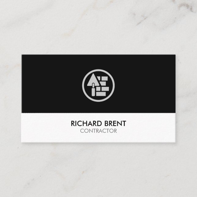 Brick Stone Construction Business Card (Front)