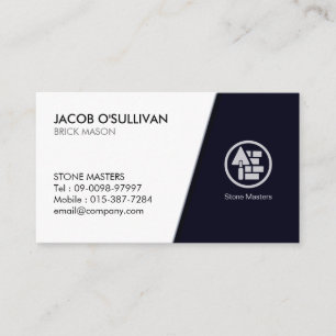 Brick Stone Mason Construction Business Card