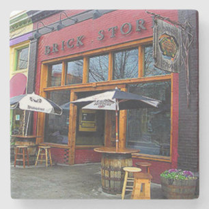 Brick Store Coaster, Brick Store Decatur Stone Coaster