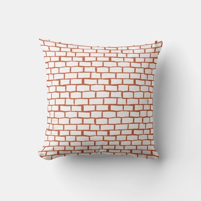 brick texture background cushion (Front)