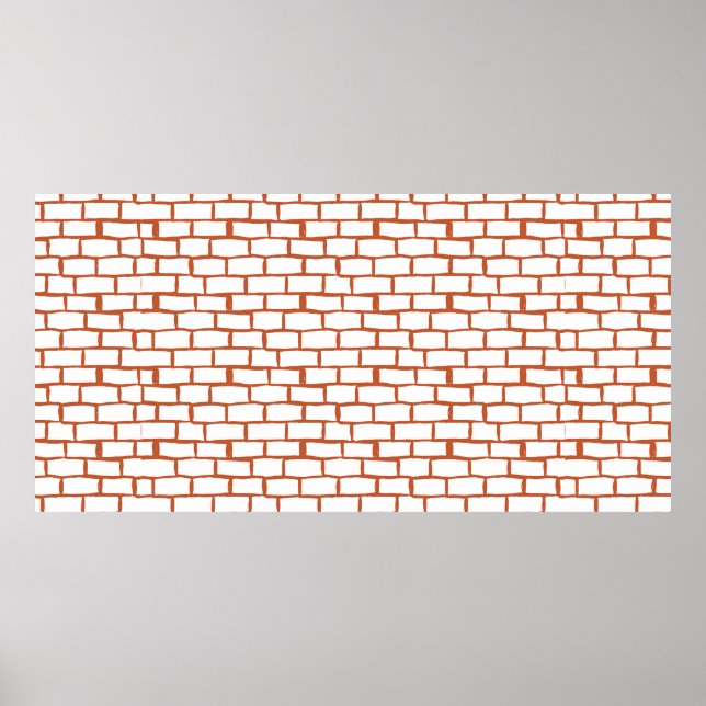 brick texture background poster (Front)