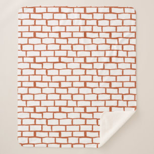 brick texture background sherpa blanket