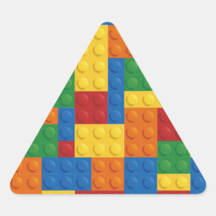 Brick Vector Graphic COLOURFUL RECTANGLES SQU Triangle Sticker