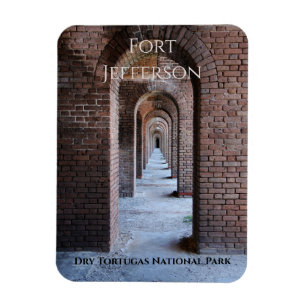 Brick Walkway Arches, Fort Jefferson, Dry Tortugas Magnet