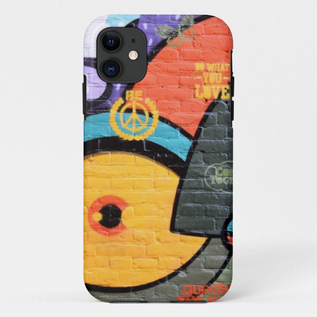 Brick wall Amsterdam Graffiti photograph Case-Mate iPhone Case (Back)
